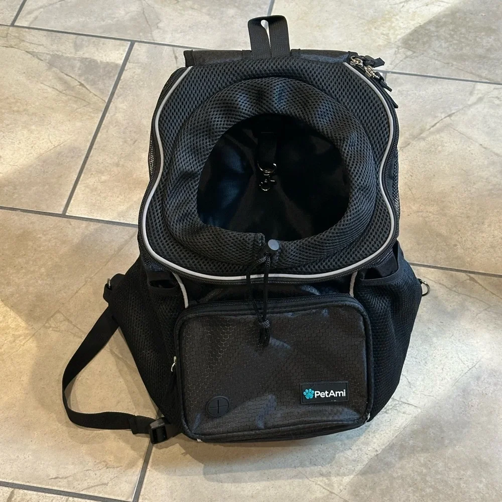 Black Pet Backpack